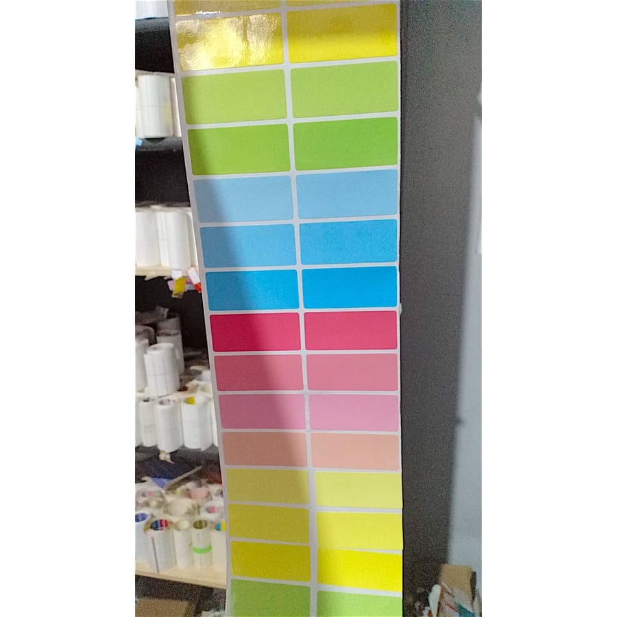

Label nama sticker waterproof Polos Pastel Gradasi