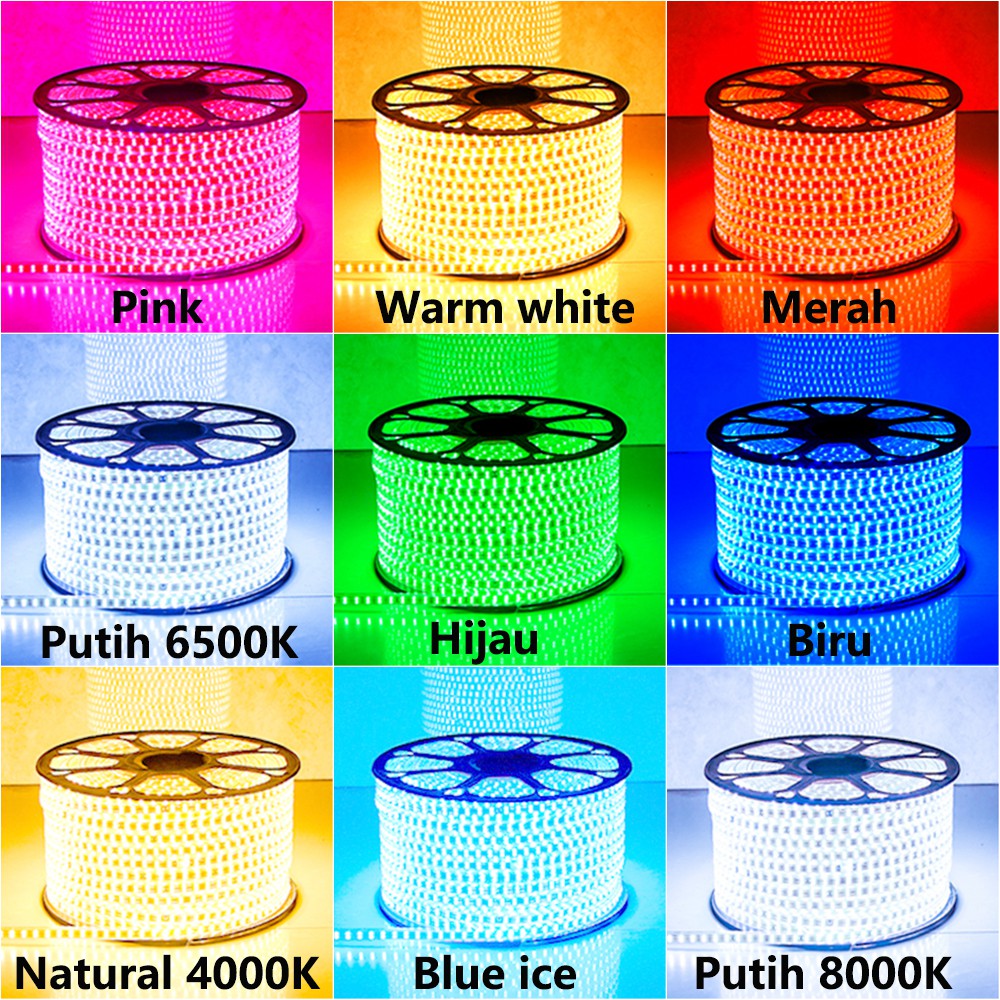 ⭐LDI⭐ PAKET 5M LAMPU LED STRIP 2835 SMD 144LEDS PER METER / KHUSUS PER 5 METER