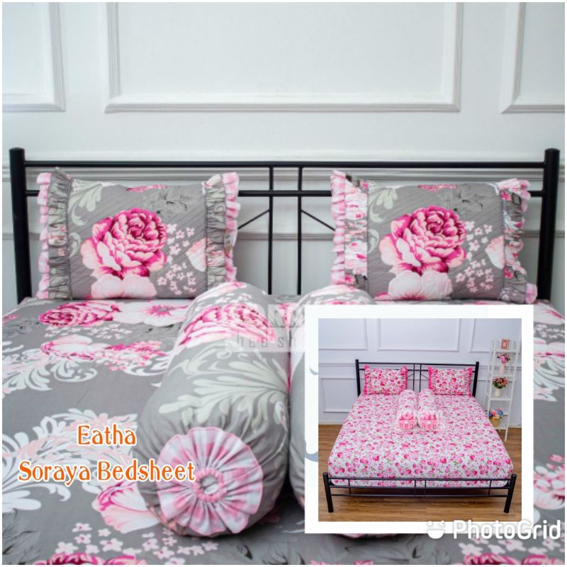 Eatha Sprei Soraya Bedsheet type karet uk 160x200x30