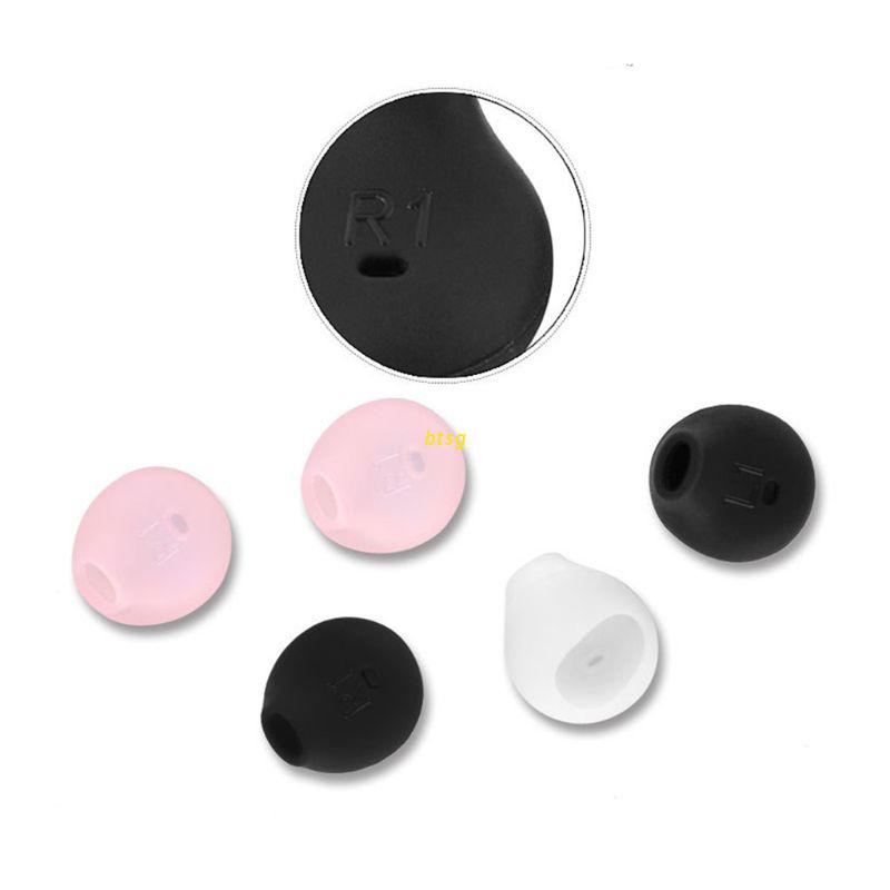 btsg 10pcs/lot Soft Silicone Ear Pads Eartips For S-ony WI-SP500 For S amsung S7 S6 Edge 9200 level u In-ear Headphones