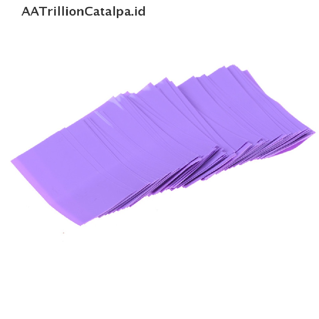 Aatrillioncatalpa 100pcs Isolasi Bakar Pre-cut Bahan PVC Untuk Baterai 18650