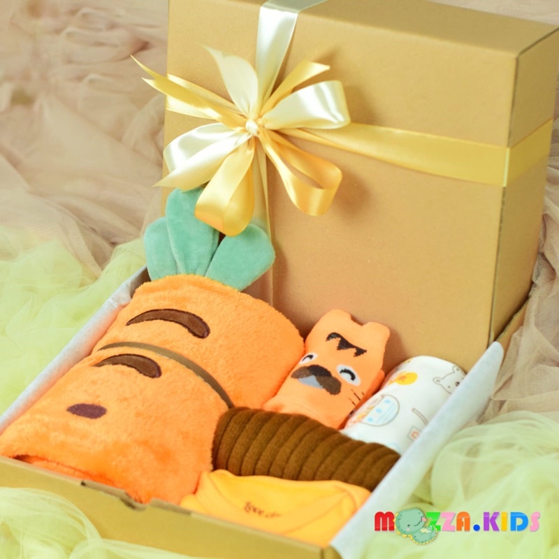 HAMPERS 5 SET BABY SLEEPSUIT BLANKET CARROT