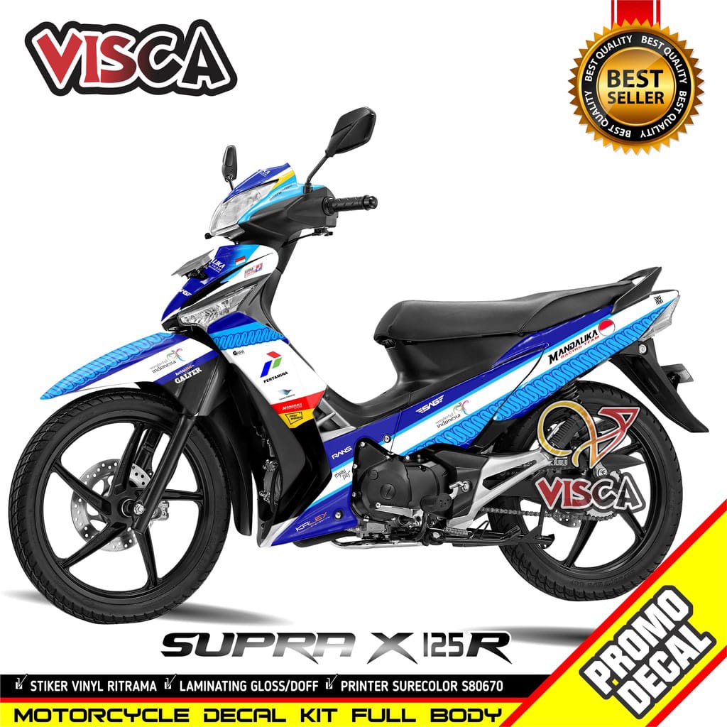 Decal Stiker Supra X 125R Striping Supra x 125 R Mandalika