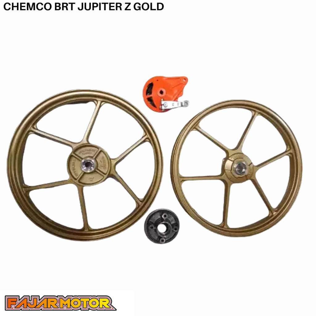 VELG RACING CHEMCO BRT 160 185 RING 17 JUPITER Z F1Z R SILVER GOLD