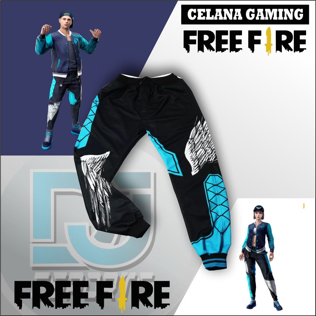 Celana ff BNL Free Fire Gaming Pria Anak dan Dewasa Calca Angelica Malaikat Heroic Angel FF103
