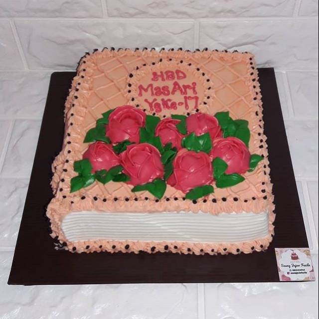 

Kue ulang tahun buku book cake ultah buku