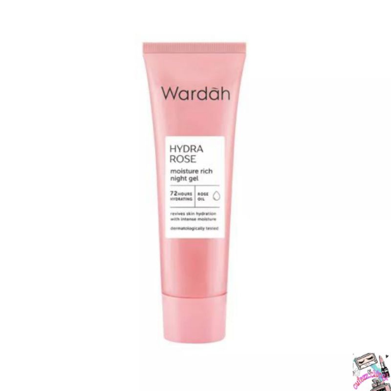 ☃Cutezz_Ching1☃Wardah Hydra Rose Moisture Rich Night Gel 17ml