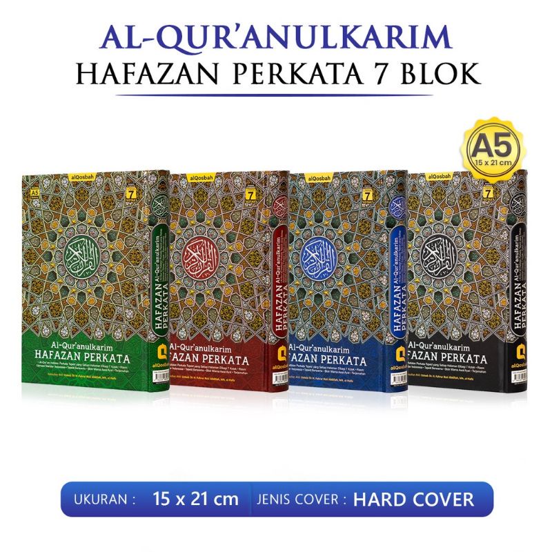 AL QURAN HAFAZAN A5 PERKATA 7 KOTAK PREMIUM