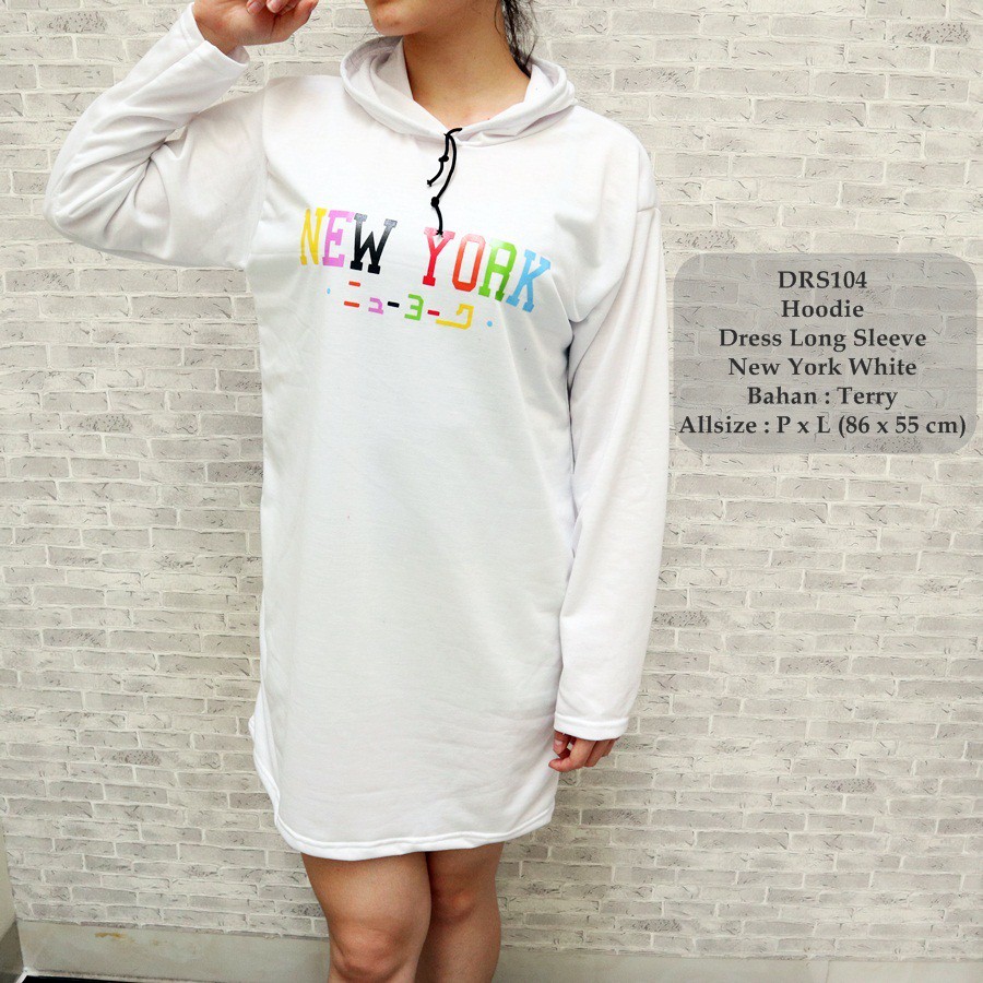Baju dress hoodie wanita / Baju wanita terbaru / Hoodie cewek baju panjang / DRS