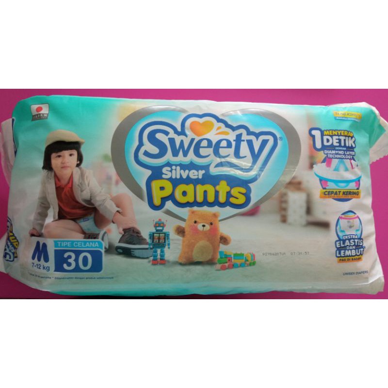 POPOK SWEETY SILVER PANTS M