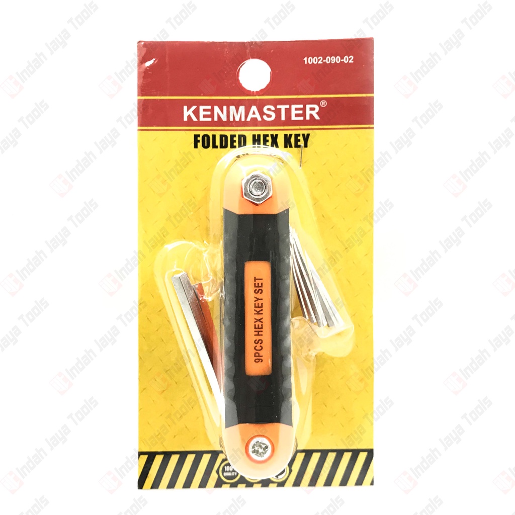 KENMASTER Kunci L Set Lipat 9 Pcs - Hex Key Set