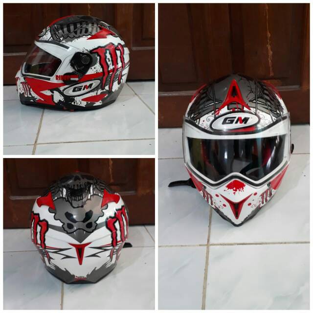 Helm GM Airbourne Red Monster Energy