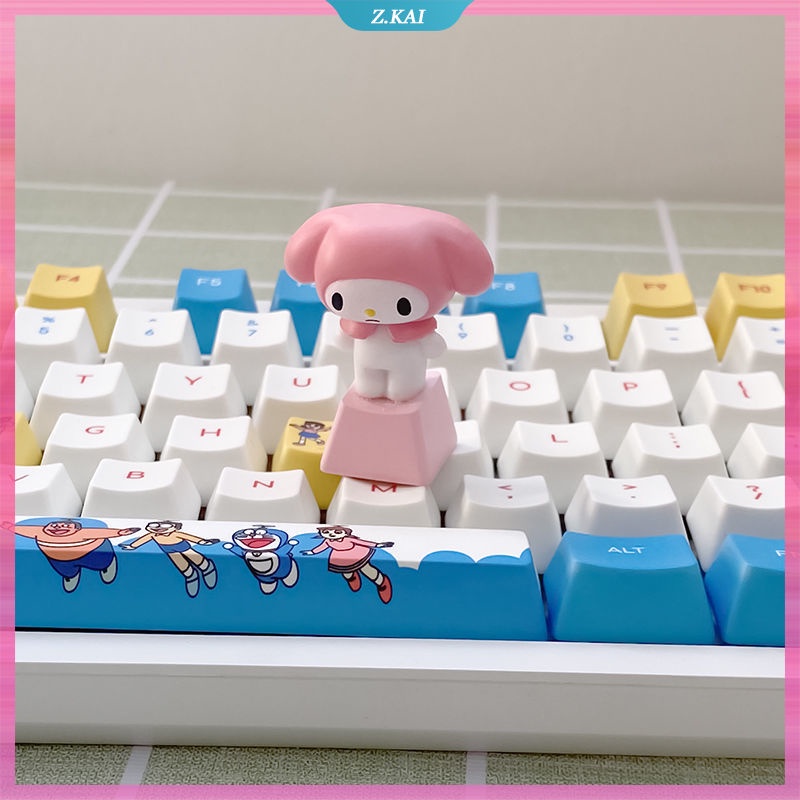 Keycap Pbt Handmade Motif Kartun My Melody Warna Pink Untuk Dekorasi Keyboard Mekanik