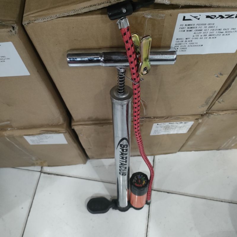 Pompa Sepeda Motor Model Tabung Meteran