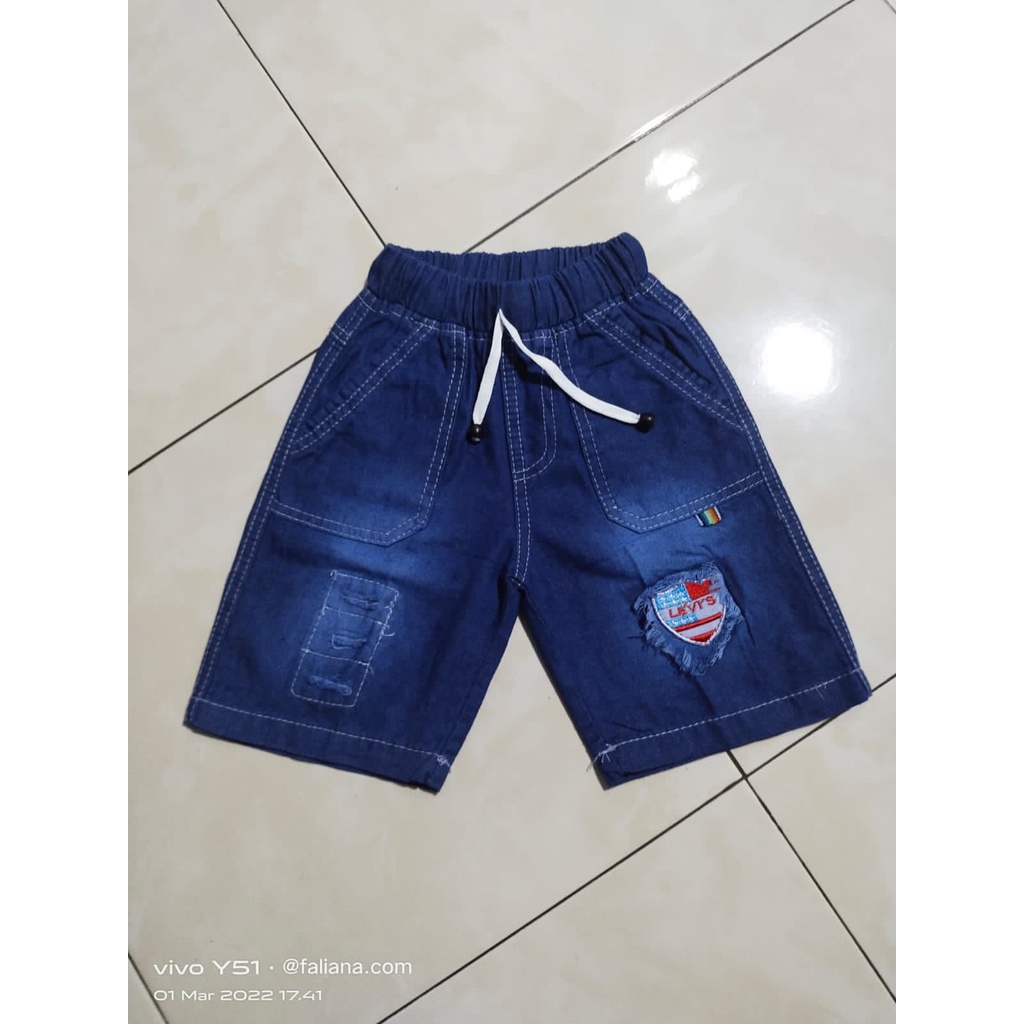 Celana Jeans Anak Laki Laki 2 sampai 6 tahun pendek warna biru / elana Jeans Pendek Anak Berkualitas / celana pendek anak laki-laki / celana anak laki-laki  / celana jeans anak laki laki / jeans anak laki laki