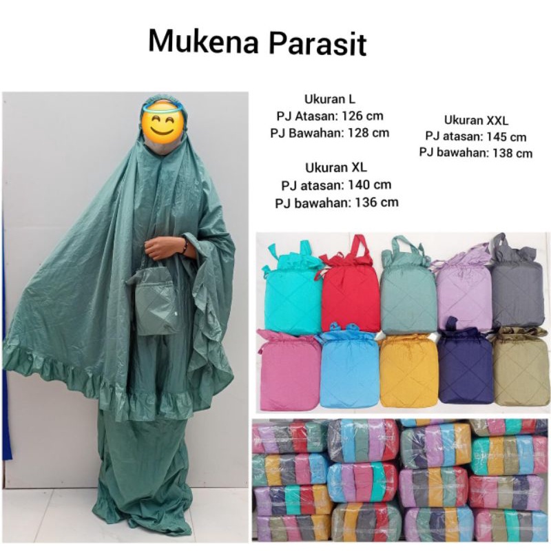 Mukena parasit / mukena traveling / mukena murah grosir ecer jogja