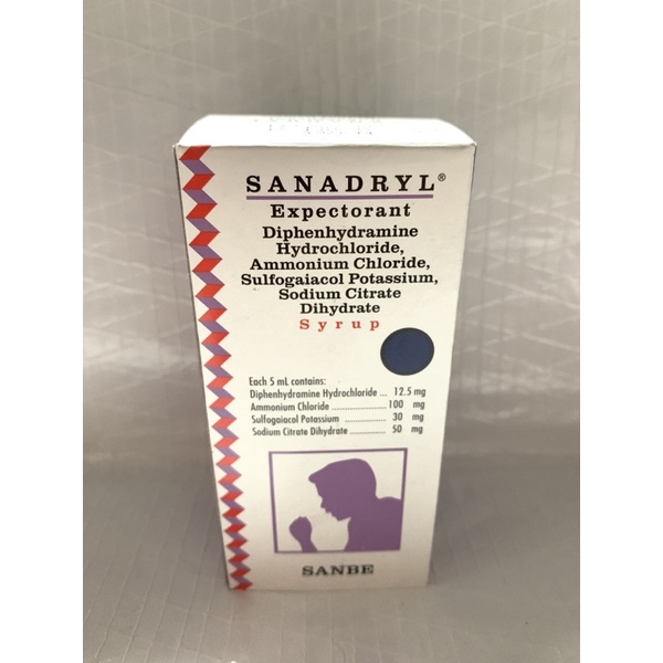 Sanadryl Expectorant 120 Syrup ML*