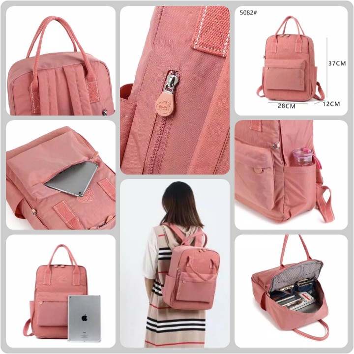 Gudika Bag 5082 - Tas Ransel Besar Backpack Laptop Sekolah Anti Air Korean Style Kekinian Terlaris - Tas Wanita Import Terbaru