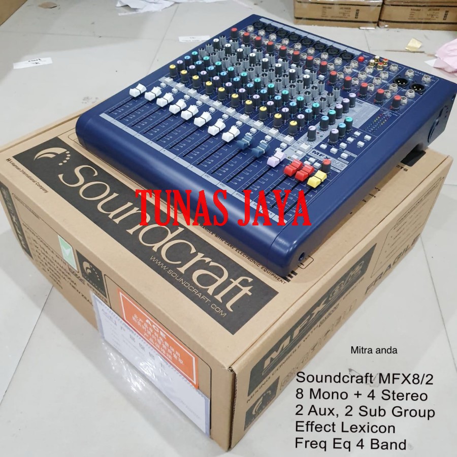 Mixer Soundcraft MFX 8 - MFX8 8 Chanel