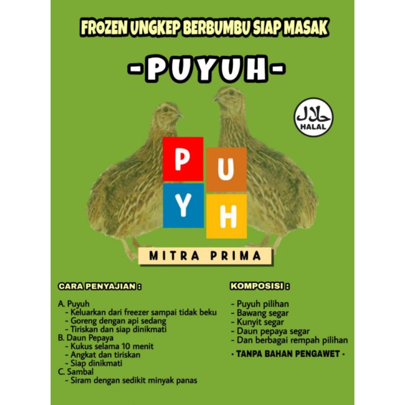 

PUYUH UNGKEP