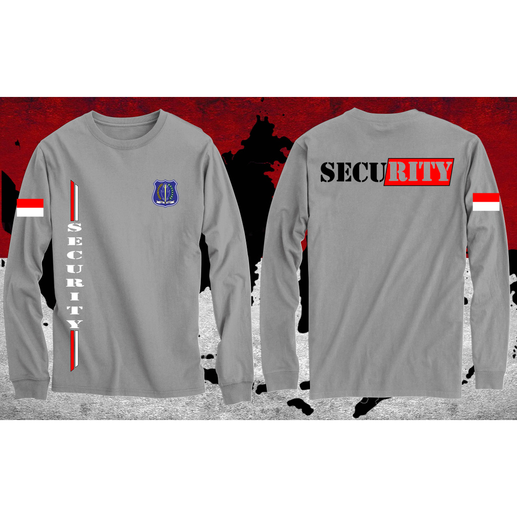 KAOS SECURITY / T-SHIRT SECURITY TANGAN PANJANG TERBARU