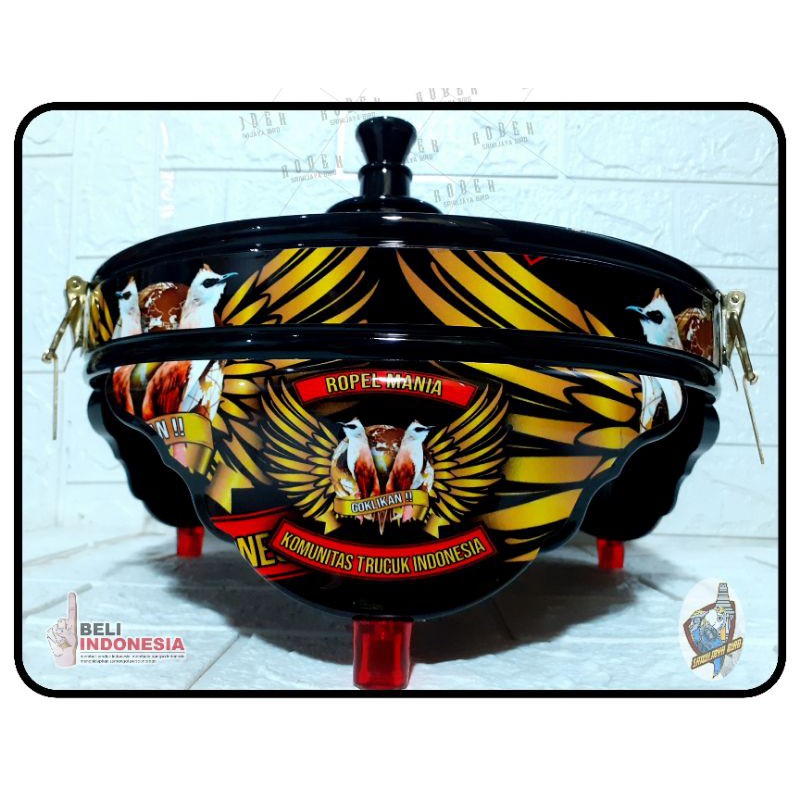 TEBOK LOVEBIRD PVC MOTIF BURUNG TRUCUKAN SF sangkar kandang burung stiker decal COD