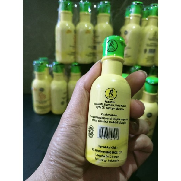 minyak kemiri fora baby 65ml/minyak rambut ibu &amp; bayi penebal rambut dan alis 65 ml