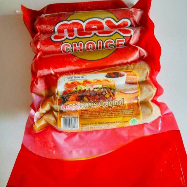 

maxcoice sosis sapi original jumbo 500gr isi 6s sosis bakar