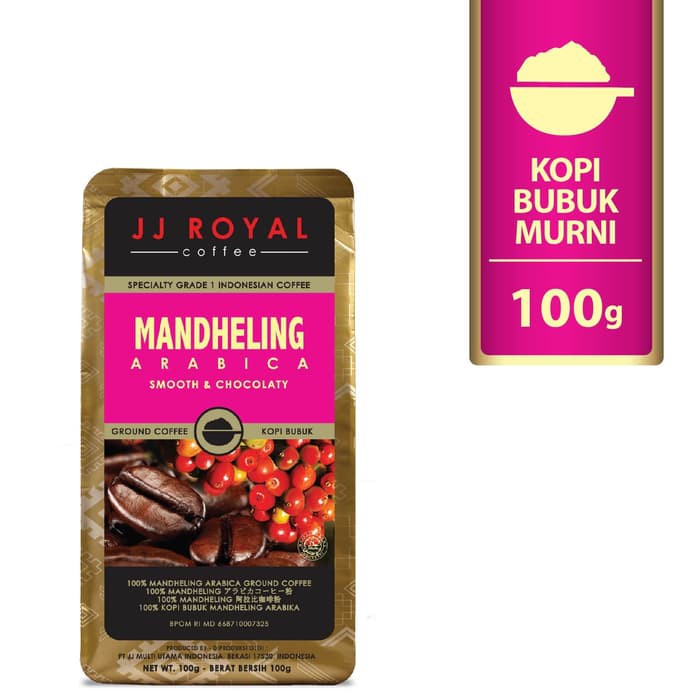 

Coffee/Kopi JJ Royal Mandheling Arabica Ground Bag 100g