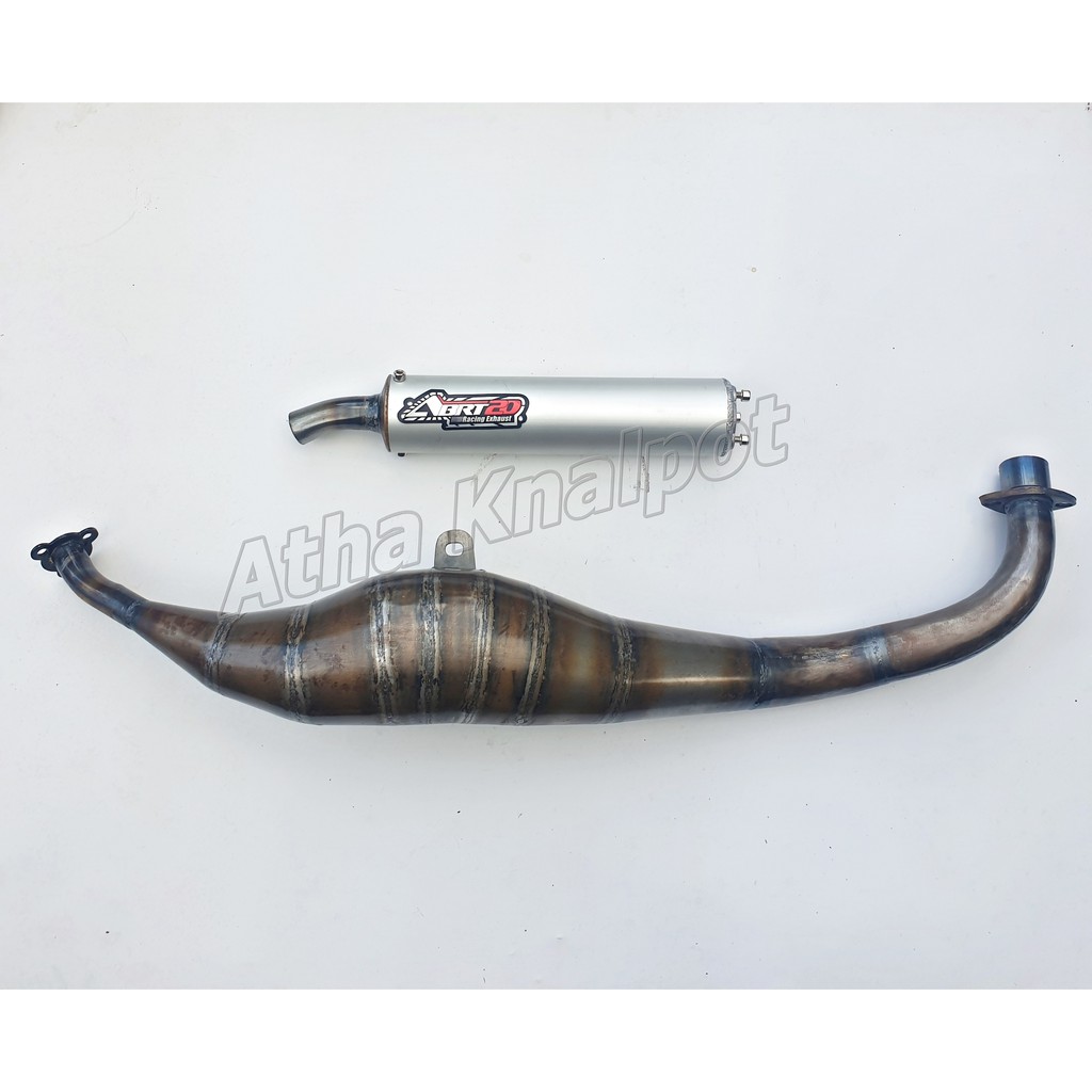 Knalpot ABRT20 Almunium Las Plat Racing Kolong Fiz R Force1 Fiz