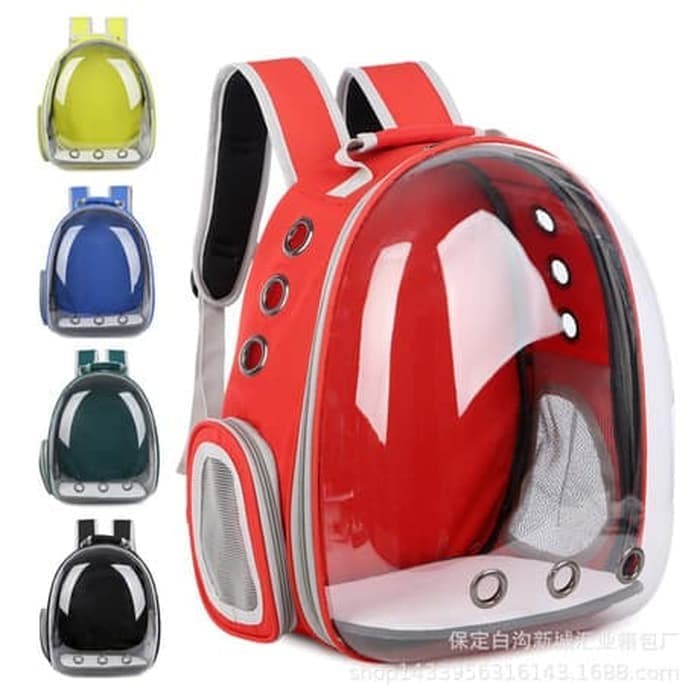 Tas Ransel Kucing Anjing Transparant Astronot Peliharaan Capsule Pet Cat Dog Bag Cargo Kargo