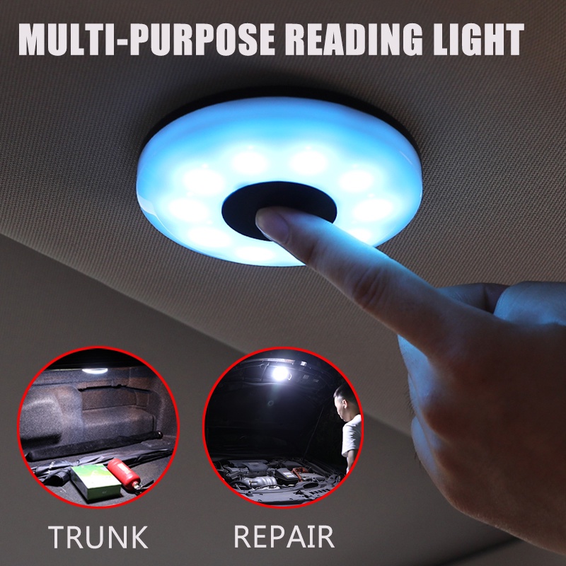 Universal USB Charging Adjustable Mobil LED Bulat Malam Portable Touch Light Lampu Baca