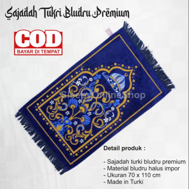 Sajadah turki murah dewasa ukuran 70 x 110 cm turkish