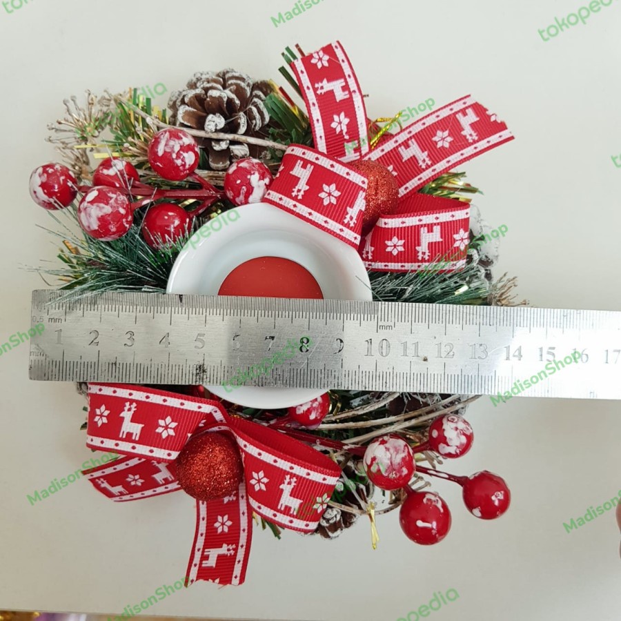 Tempat Lilin Adven Doa Murah Dekorasi Hiasan Kado Natal Christmas - AB 7060