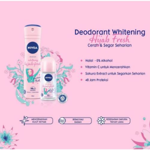 Nivea Deodorant Whitening Hijab Fresh Spray 150ml