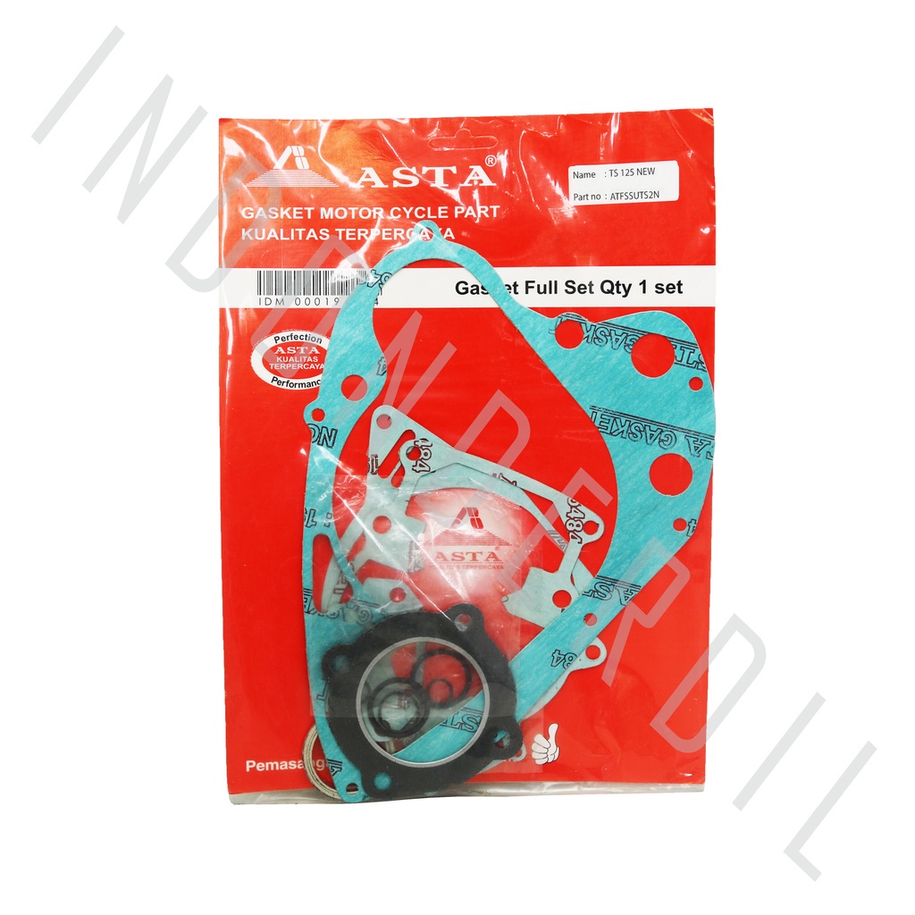 Gasket Perpak-Fullset-Topset Paking-Packing Full-Top-Set TS 125 Merk Asta