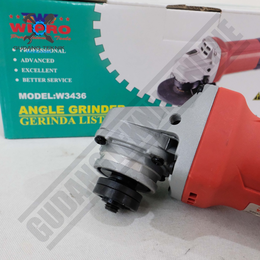 Mesin Gerinda Wipro W3435 W3436 - Grinda 4inch Disc Grinder Angle Grinder Wipro Gerinda Tangan