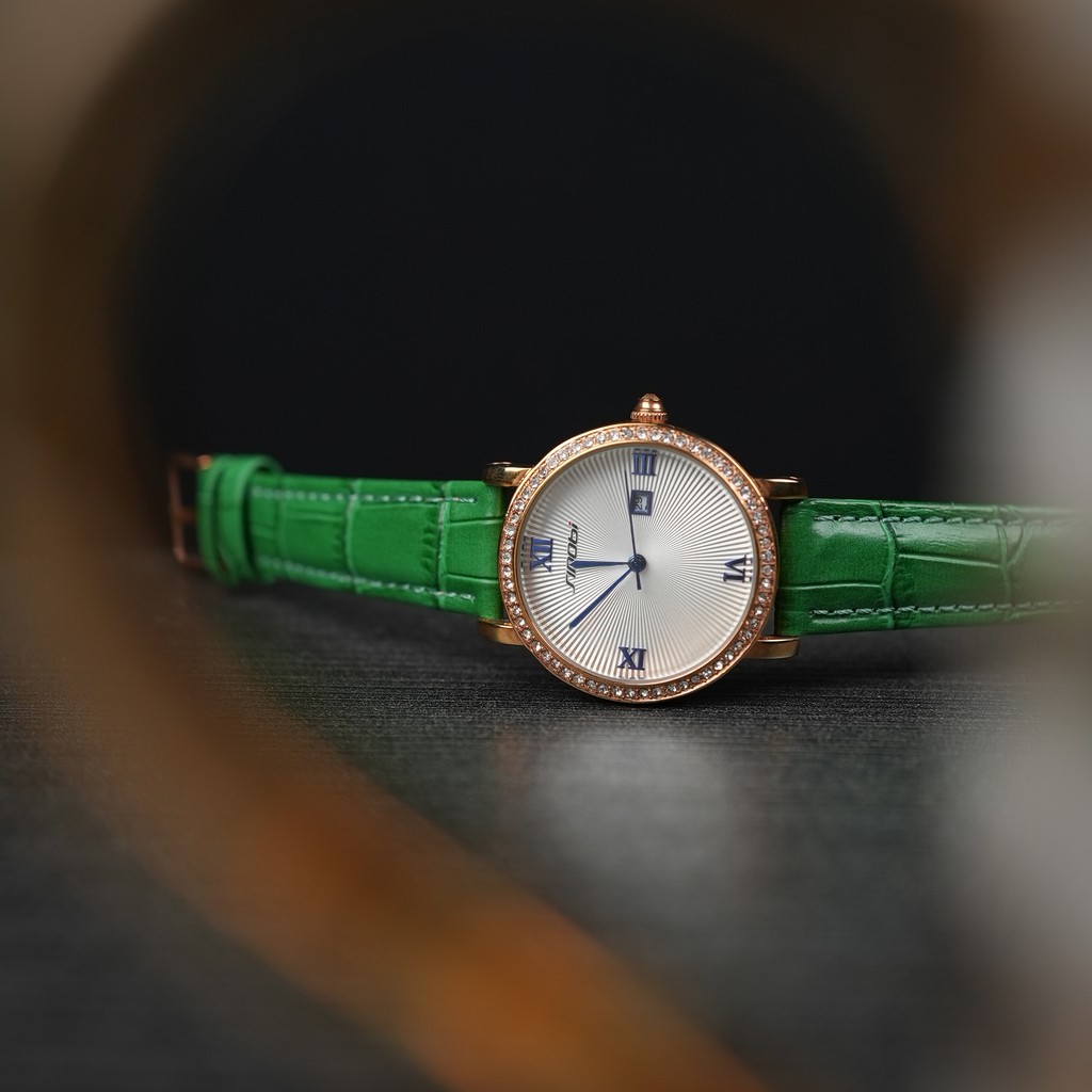 Sinobi Jam Tangan Kulit Wanita SS21 9528 Hijau