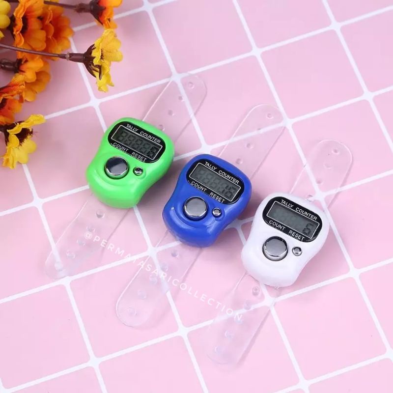 Tasbih Alat Hitung Digital Tally Counter Mini Tasbeh Model Cincin Jari