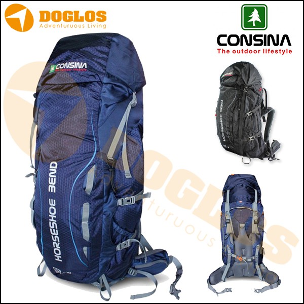 Consina Horseshoe Bend 80 + 10 L  keril hiking 100L Tas Gunung Carrier