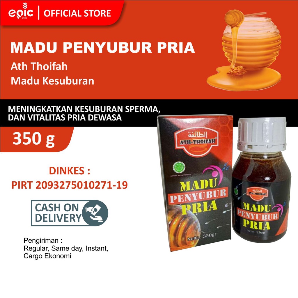 

Epicpicks Madu Kesuburan Madu Penyubur Pria Athoifah 350 gr