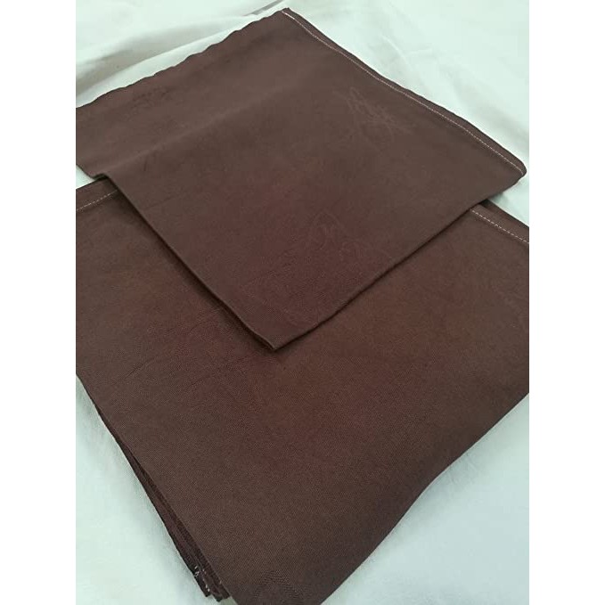 Napkin Serbet Makan Dark Brown FullCotton Damask Polos