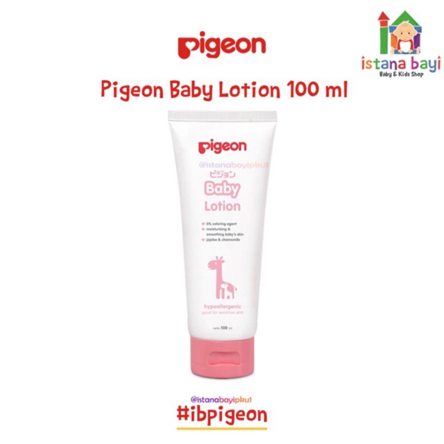 PIGEON Baby Lotion 100 ml  - Paraben Free / Lotion Bayi