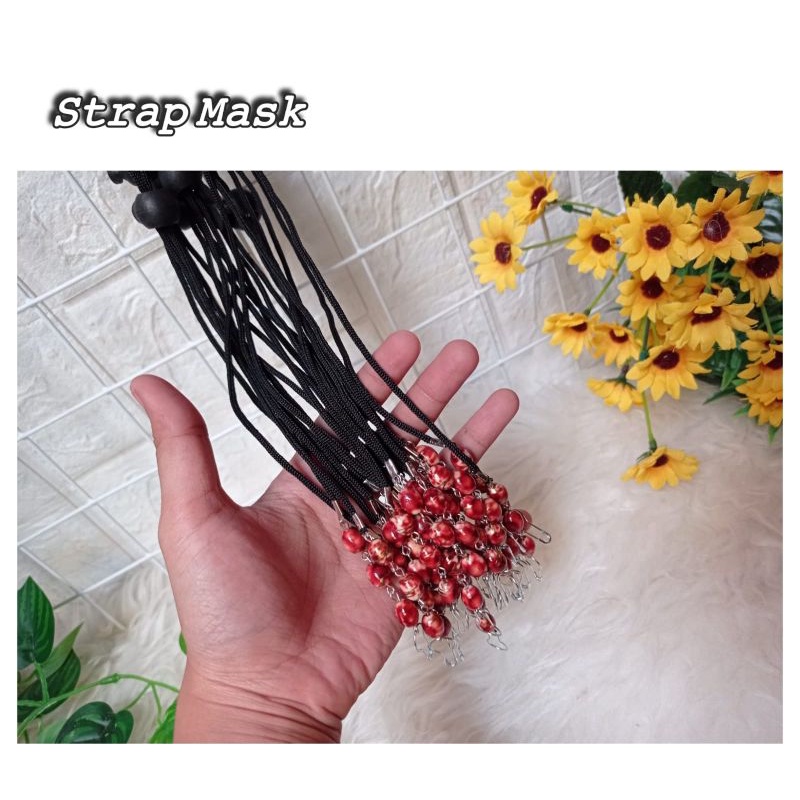 Strap masker // strap mask // strap masker lusinan // grosir strap mask // konektor hijab // konekto
