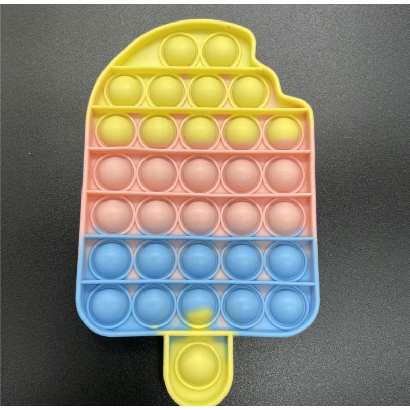Mainan Anak Pop It Rainbow Viral Murah Mainan Bubble Toys Mainan Anak Rainbow-ice cream