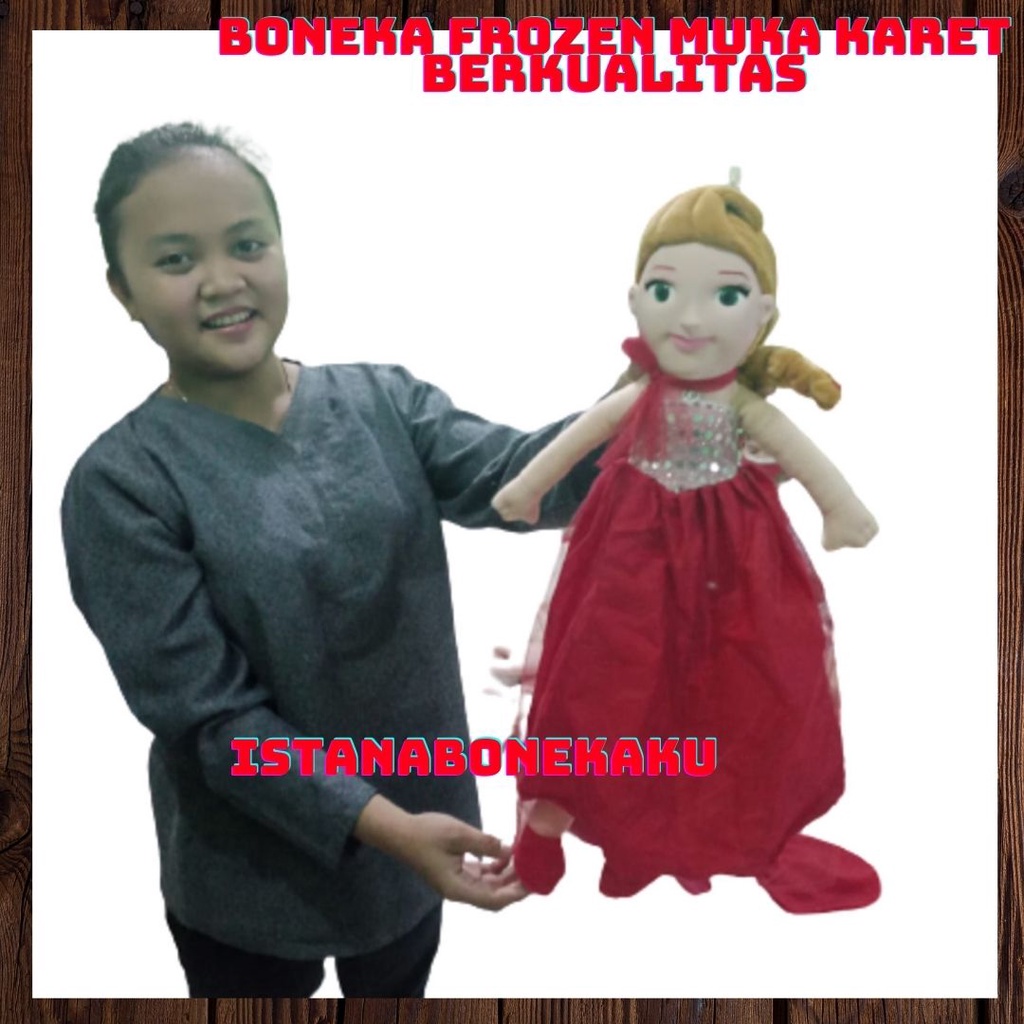 Boneka Frozen Muka Karet Cantik Berkualitas