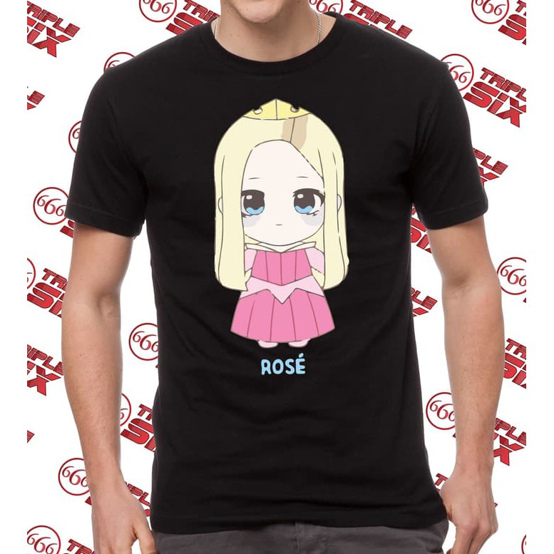 KAOS BLACKPINK Kaos ROSE Blackpink chibi Limited