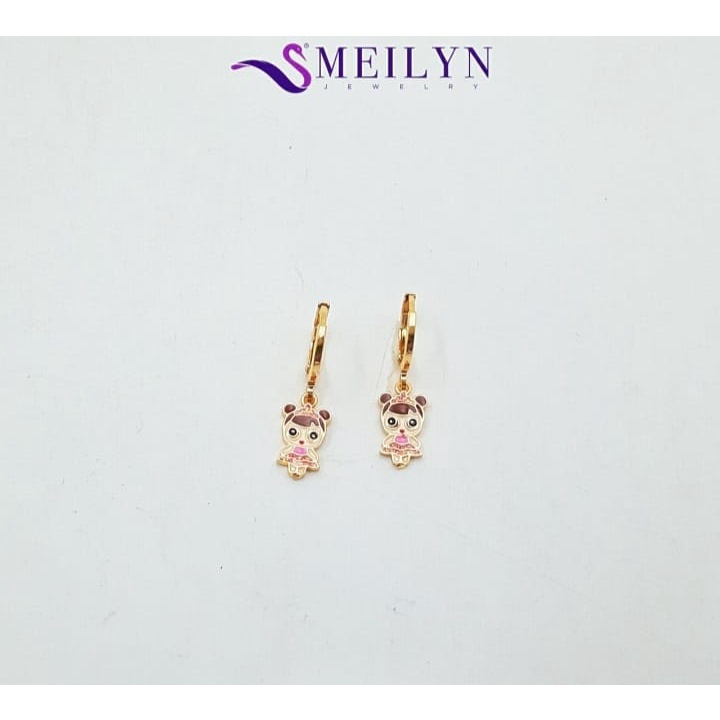 anting anak lapis  emas motif karakter termurah