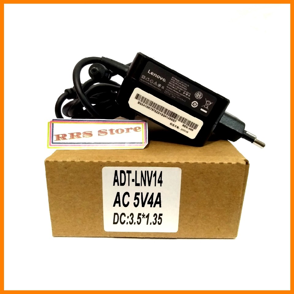 Adaptor  Charger LENOVO 5V 4A 3.5 X 1.35 ORIGINAL Ideapad Miix 310-10 310-10ICR 80SG Original