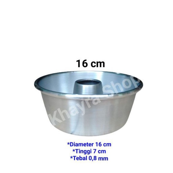 loyang tulban pres 16 cm/loyang bolu/loyang bolu panggang/loyang puding/loyang bulat/aneka loyang